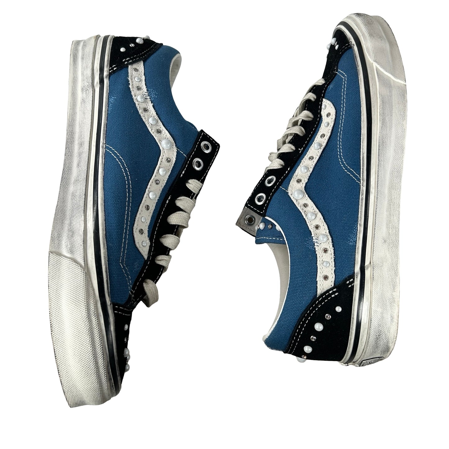 VN000E8VYA6 Vans LX Old Skool 36 Pearlized Pack Black Navy [USED] - 10.5 M (Used)