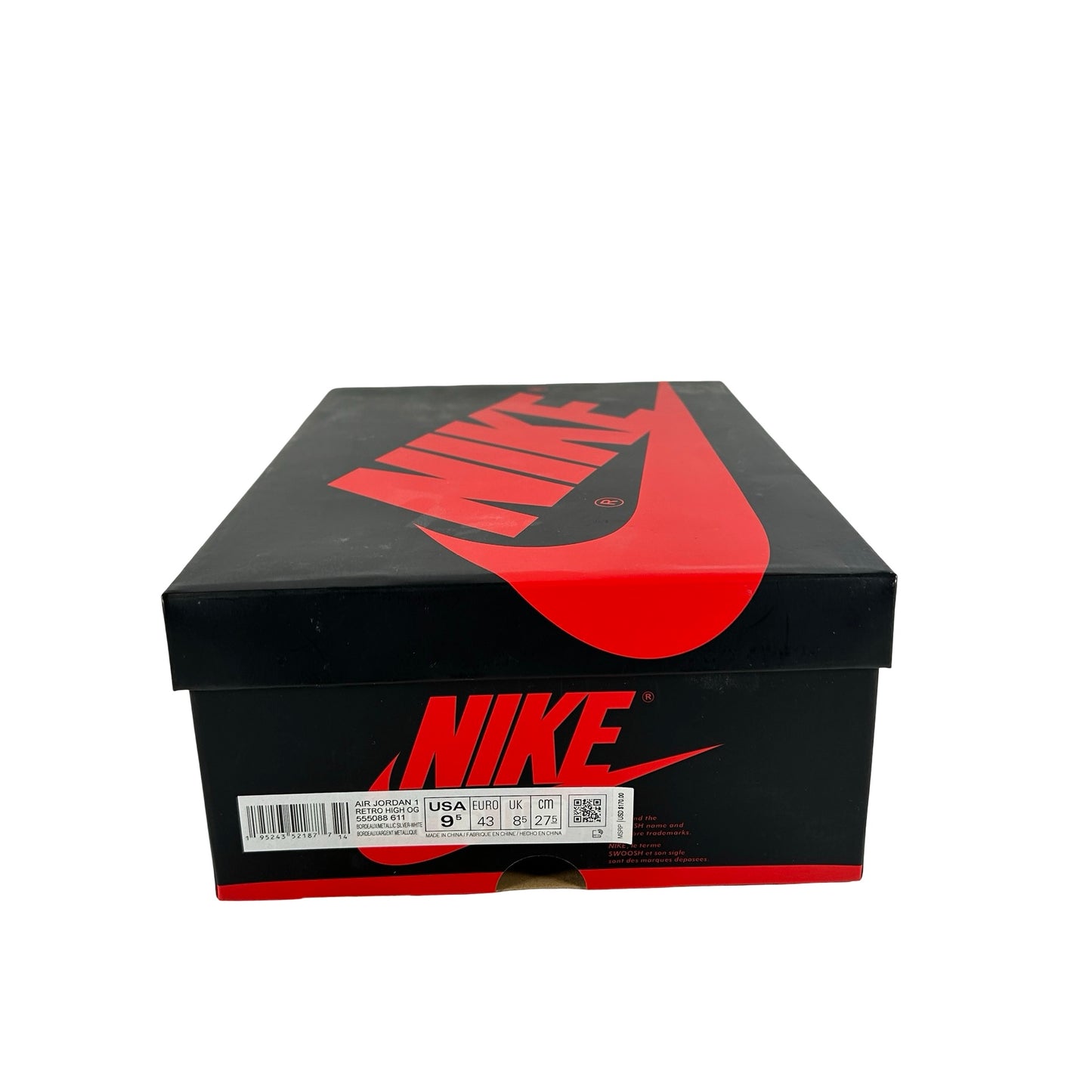 555088 611 Jordan 1 Retro High OG Bordeaux [USED] - 9.5 M (Used)
