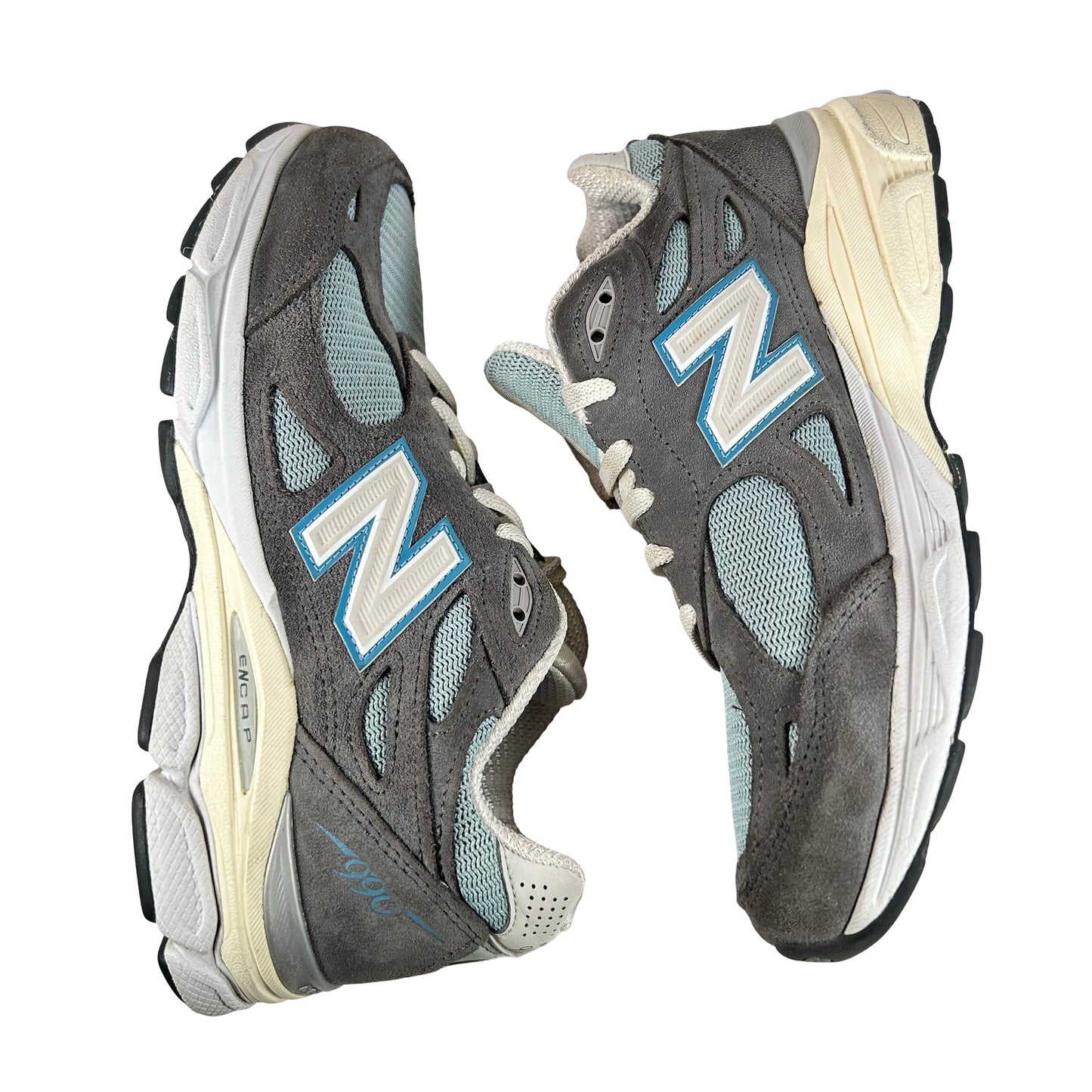 M990KS3 New Balance 990v3 MiUSA Kith Steel Blue [USED] - 6 M (Used)