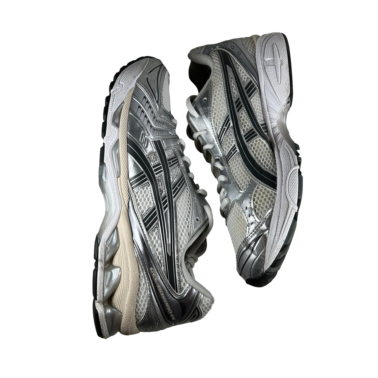 1203A537 110 ASICS Gel-Kayano 14 White Graphite Grey [USED] - 10.5 M (Used)