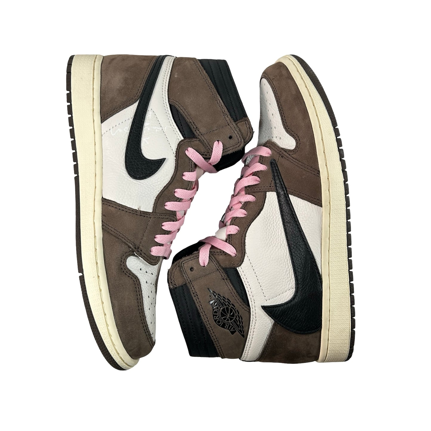 CD4487 100 Jordan 1 Retro High OG SP Travis Scott Mocha [USED] - 9 M (Used5)