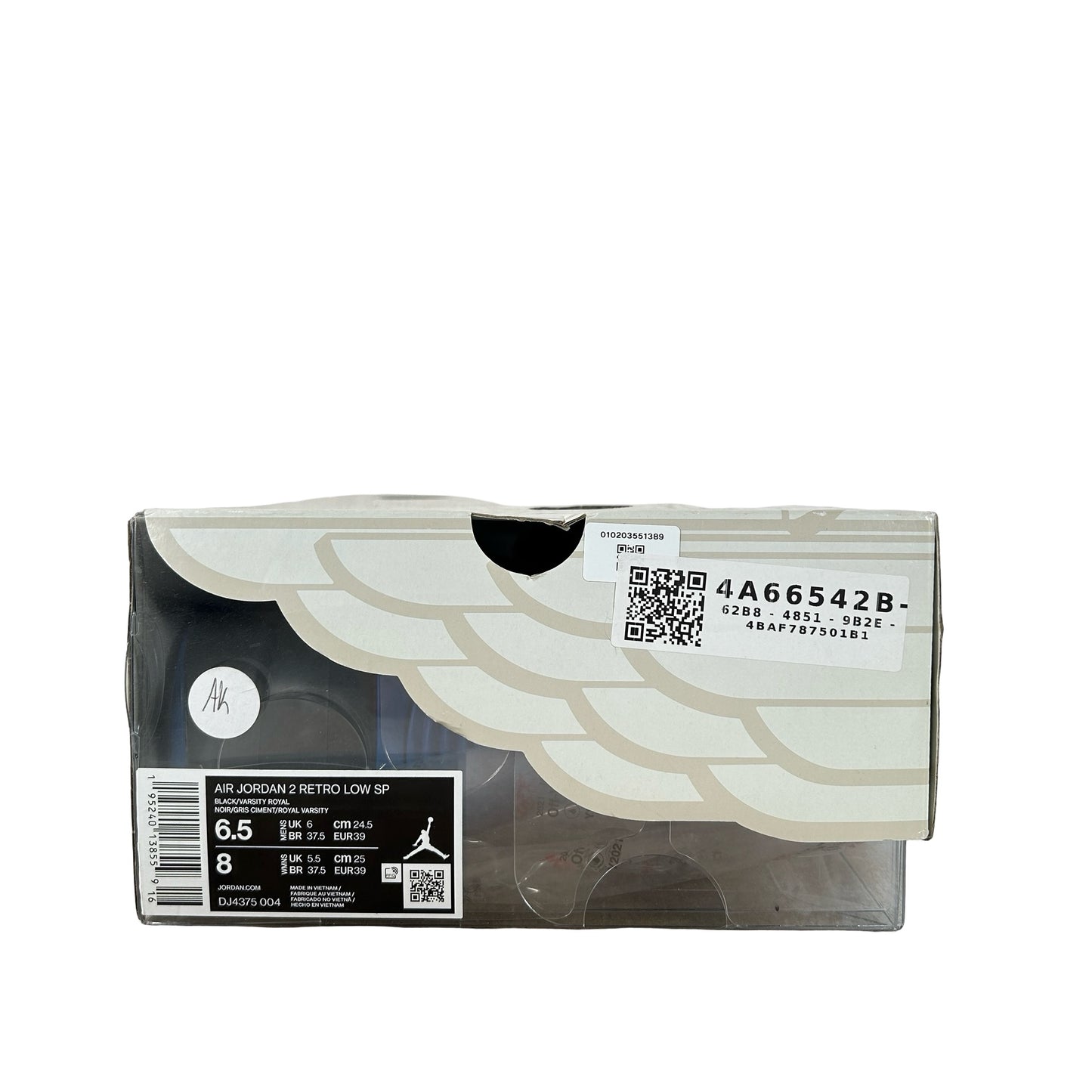 DJ4375 004 Jordan 2 Retro Low SP Off-White Black Blue [USED] - 6.5 M (Used)