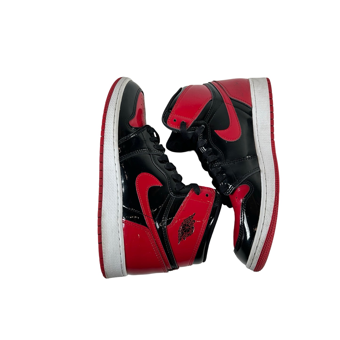 575441 063 Jordan 1 Retro High OG Patent Bred (GS) [USED] - 7 Y (Used2) (No Box2)