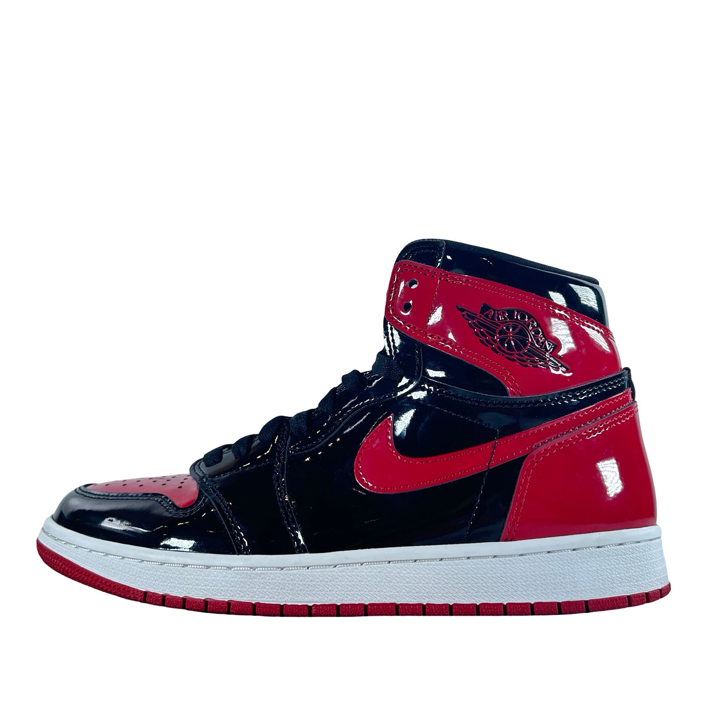 555088 063 Jordan 1 Retro High OG Patent Bred [USED] - 9.5 M (Used11)
