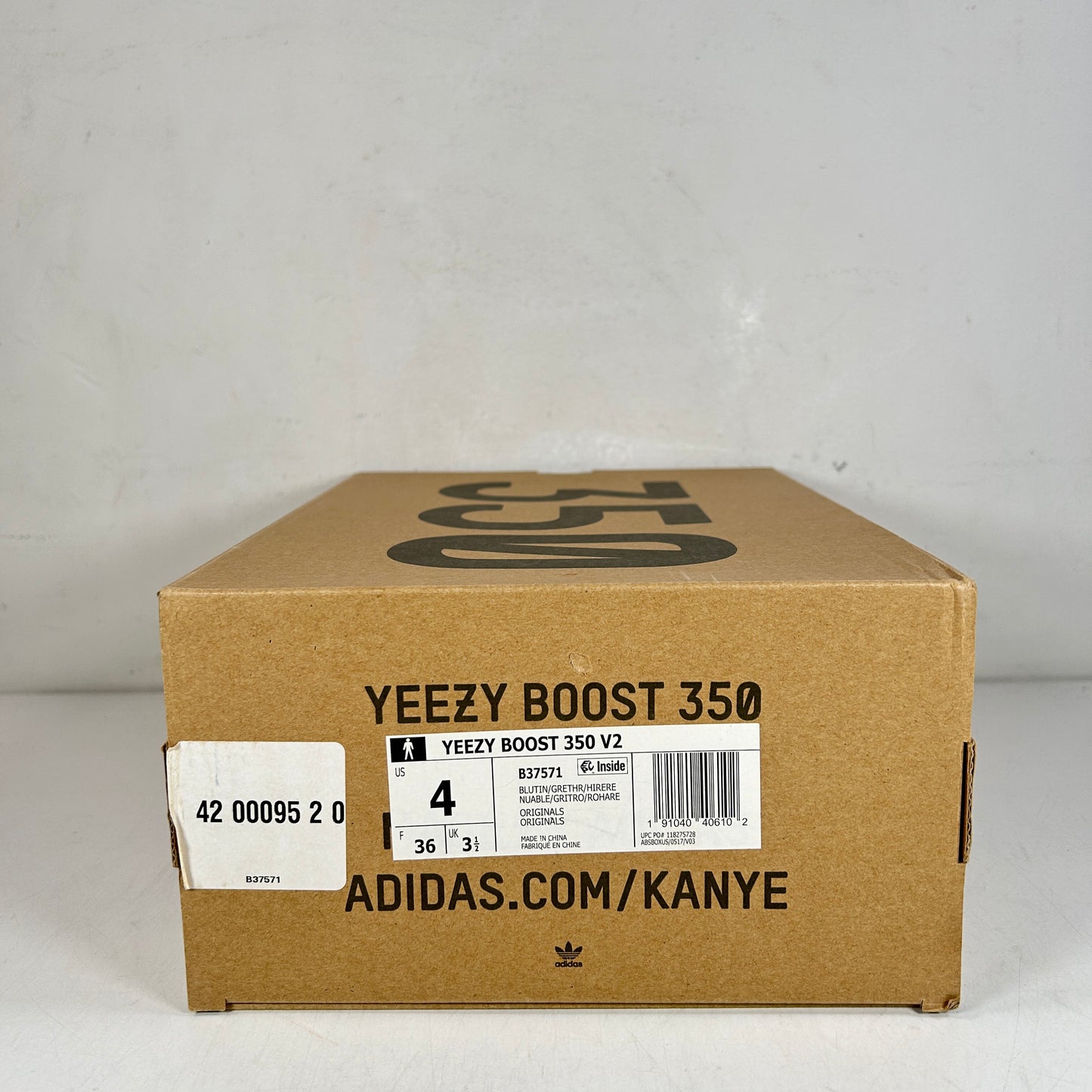 B37571 adidas Yeezy Boost 350 V2 Blue Tint (2017/2023) [USED] - 4 M (Used)