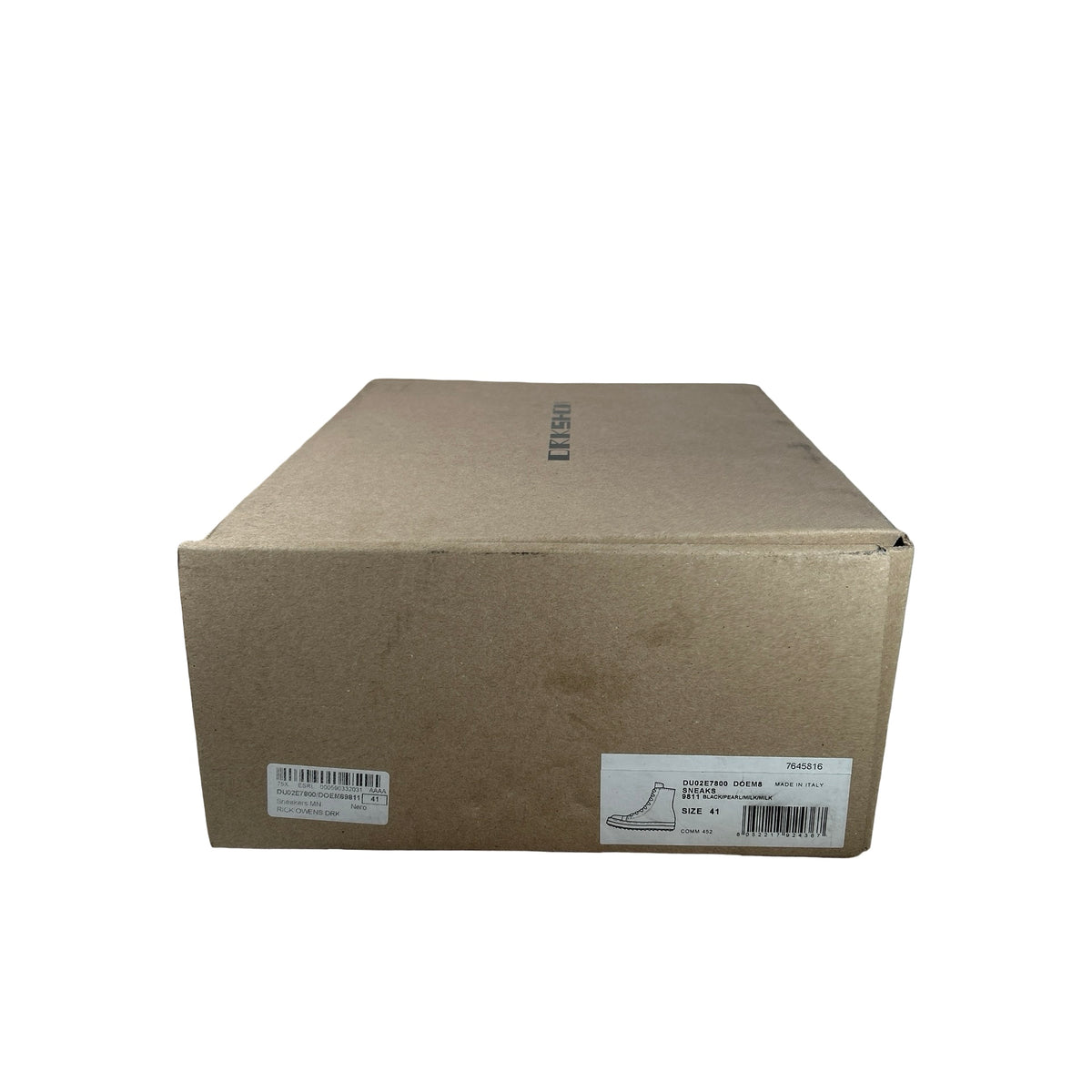 DU02E7800 DOEM8 9811 Rick Owens DRKSHDW Sneaks Black [USED] - EU 41 (Used)