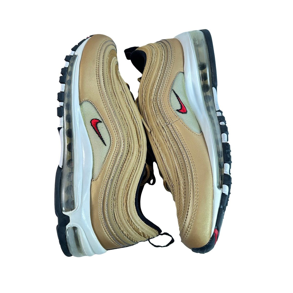 884421 700 Nike Air Max 97 Metallic Gold (2017/2018) - 10 M (Yellowing)