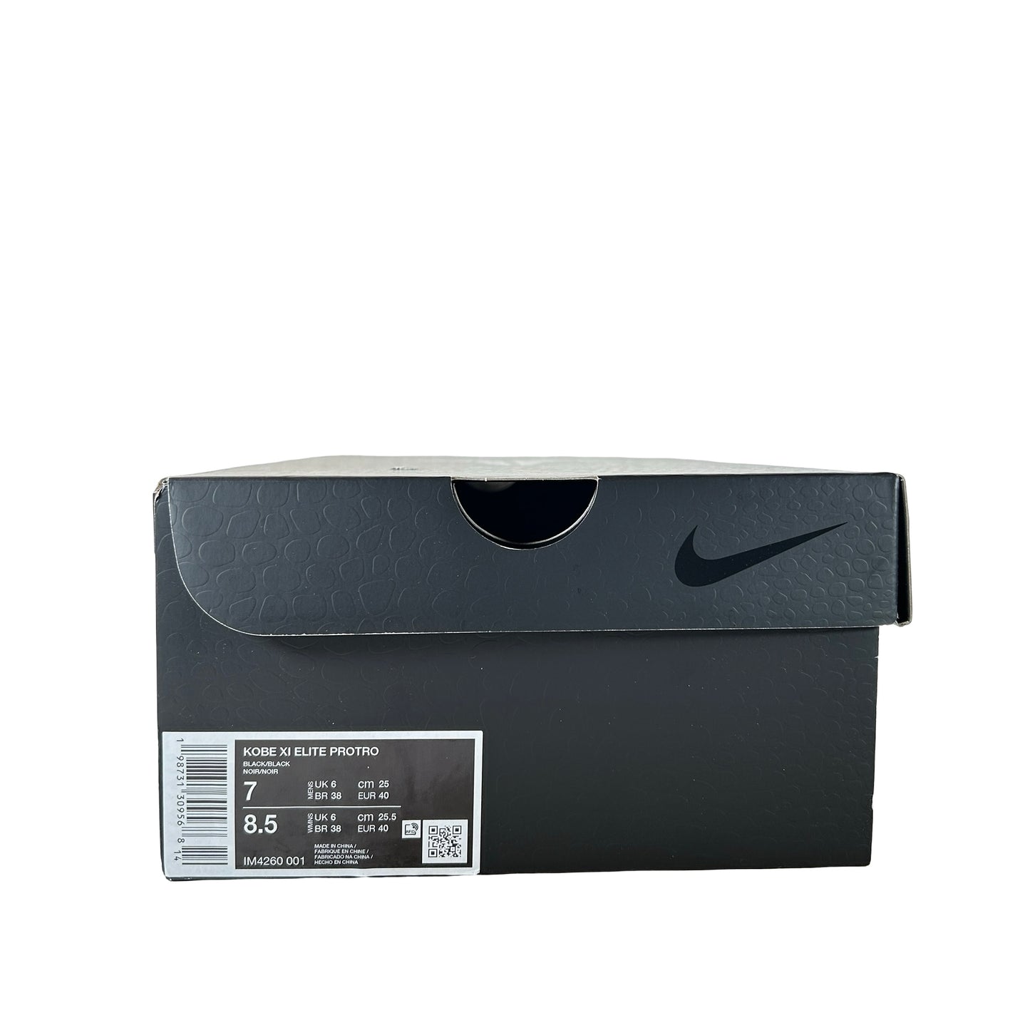 IM4260 001 Nike Kobe 11 Elite Low Protro Fade to Black [USED] - 7 M (Used)