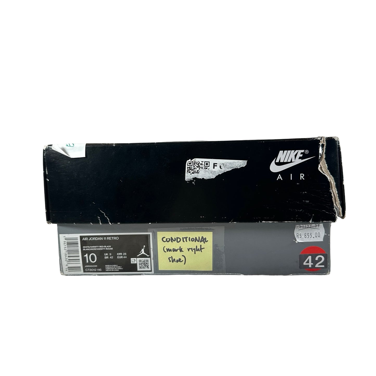 CT8012 116 Jordan 11 Retro Cherry (2022) [CONDITIONAL] - 10 M (Mark on Right Shoe)