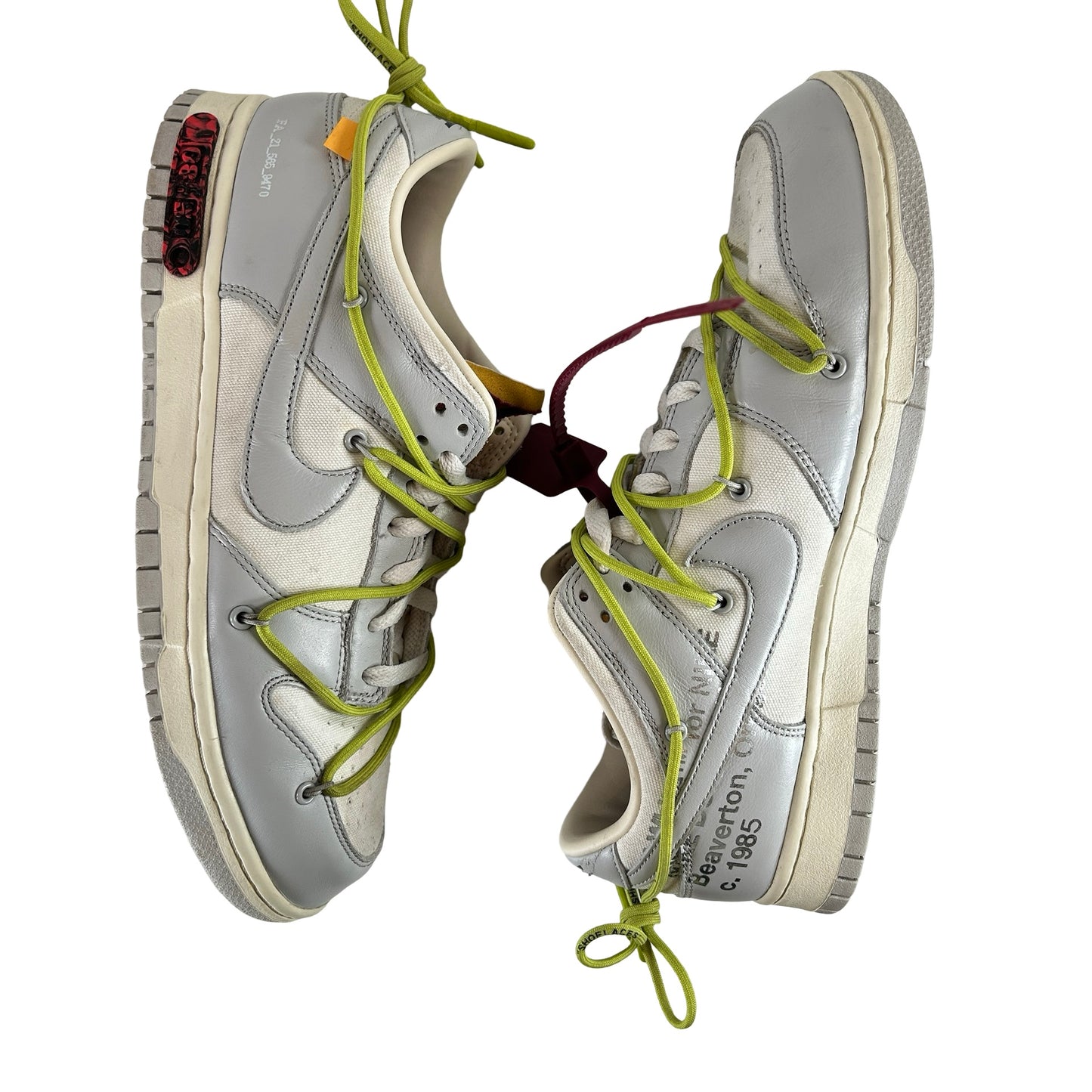 DM1602 106 Nike Dunk Low Off-White Lot 8 [USED] - 11 M (Used)