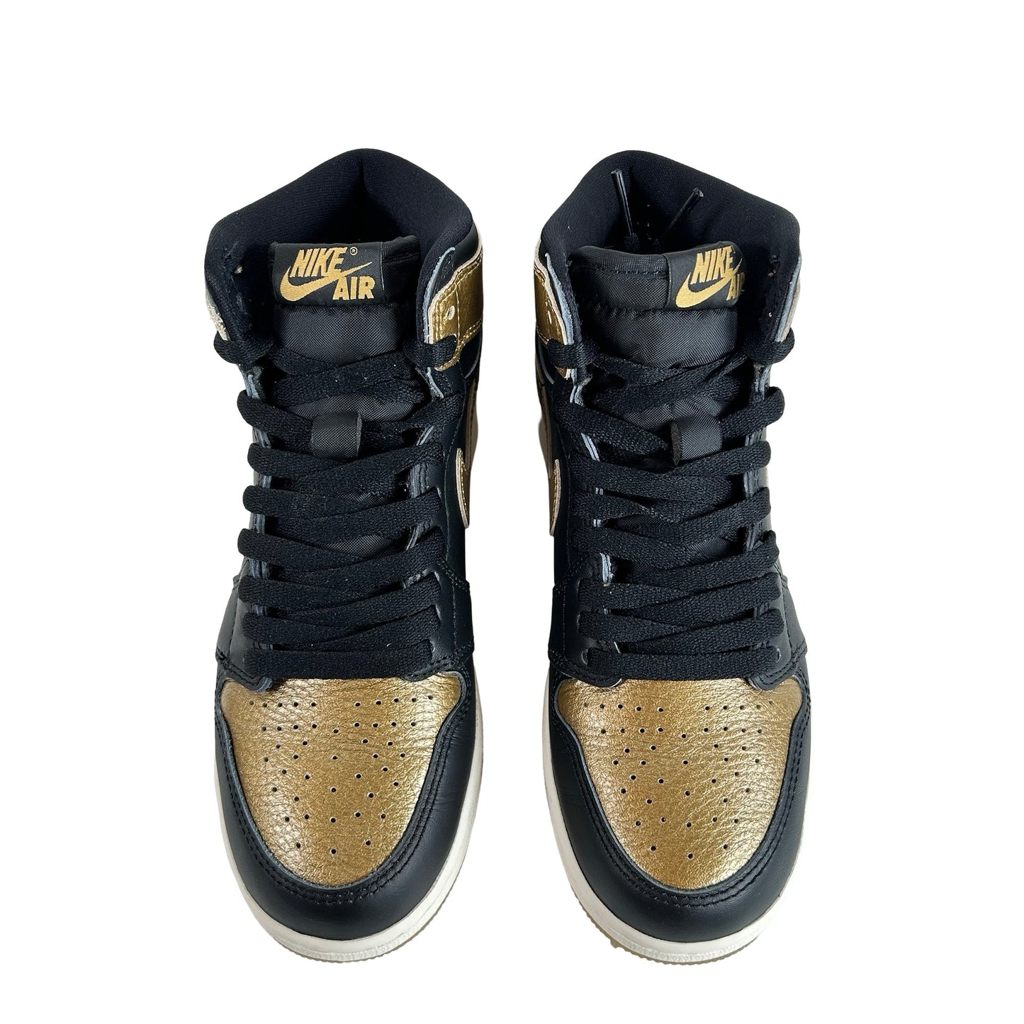 FD137 071 Jordan 1 Retro High OG Black Metallic Gold (GS) [USED] - 5 Y (Used) (No Box)