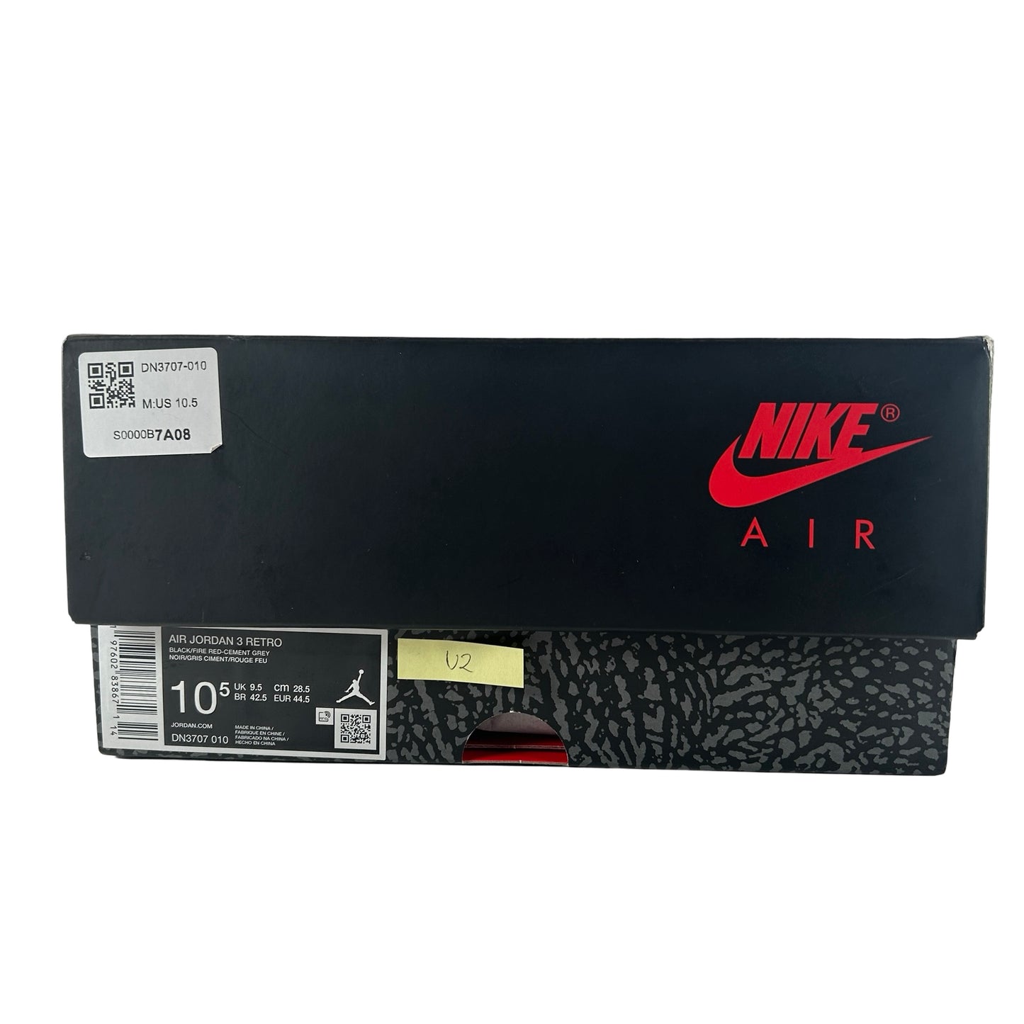DN3707 010 Jordan 3 Retro Black Cement Reimagined (2024) [USED] - 10.5 M (Used2)