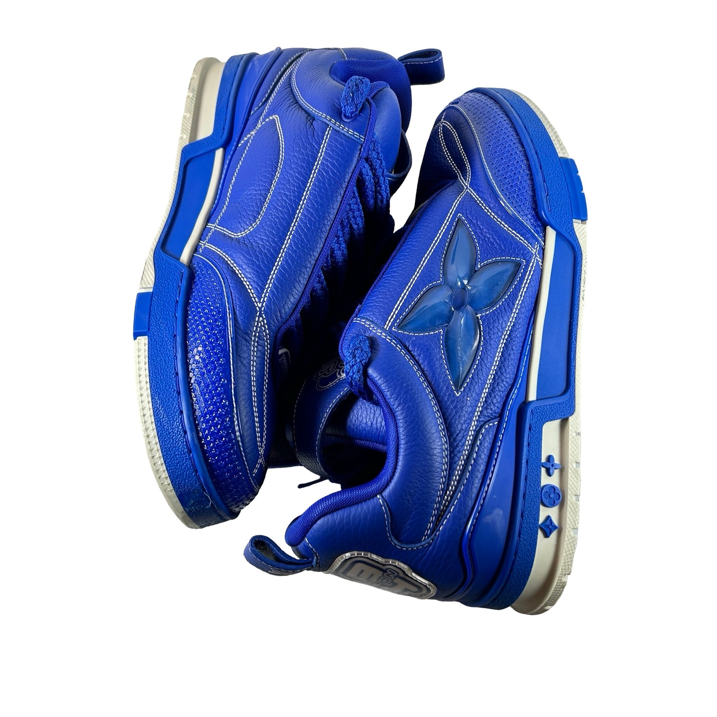 1ABZ71 Louis Vuitton LV Skate Sneaker Blue [USED] - LV 9 / US 10 M (Used) (No Box)