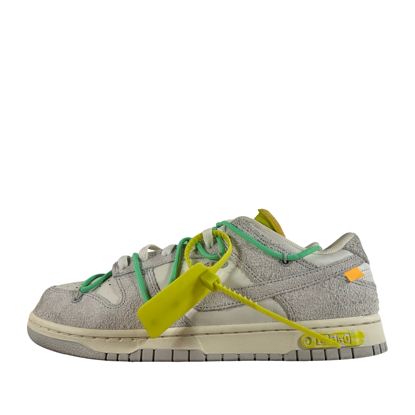 DJ0950 106 Nike Dunk Low Off-White Lot 14 [USED] - 10 M (Used)