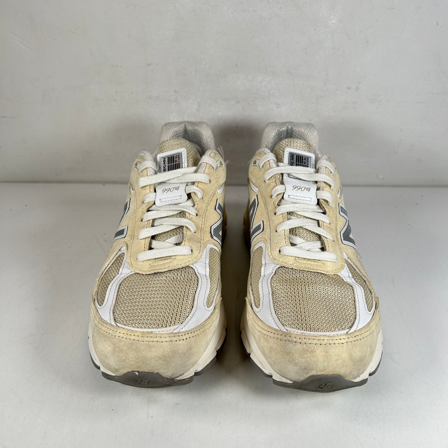 U990TE4 New Balance 990v4 MiUSA Limestone [USED] - 9 M (Used)