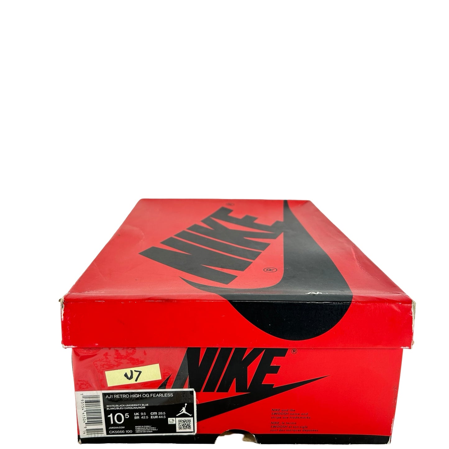 CK5666 100 Jordan 1 Retro High Fearless UNC Chicago [USED] - 10.5 M (Used7)