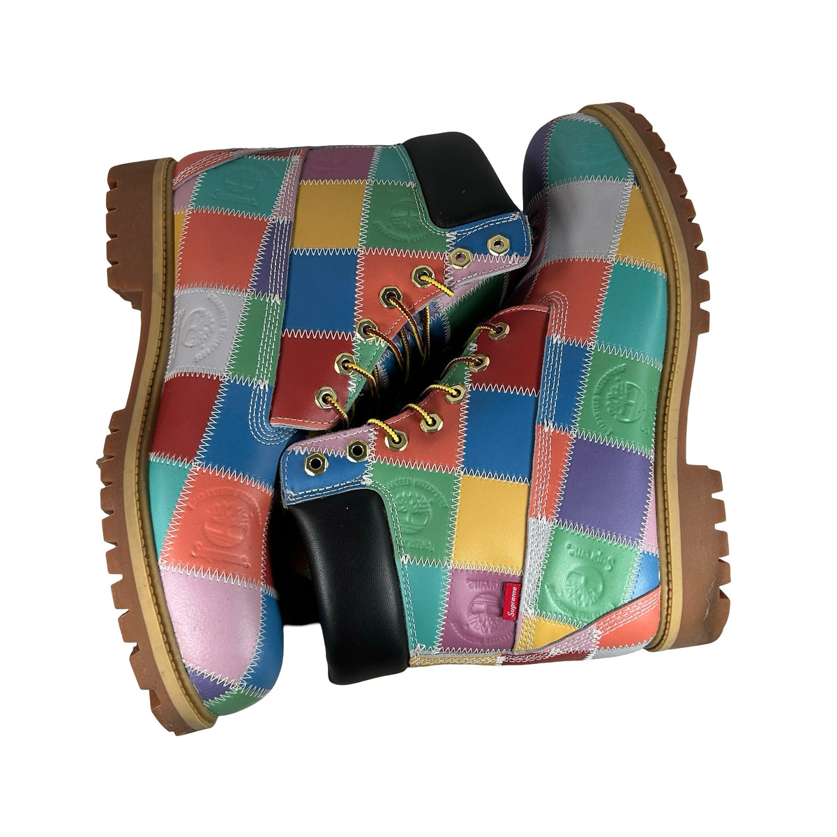 TB0A5TBZA6B Timberland 6" Premium Waterproof Boot Supreme Patchwork Multi-Color [USED] - 12 M (Used)