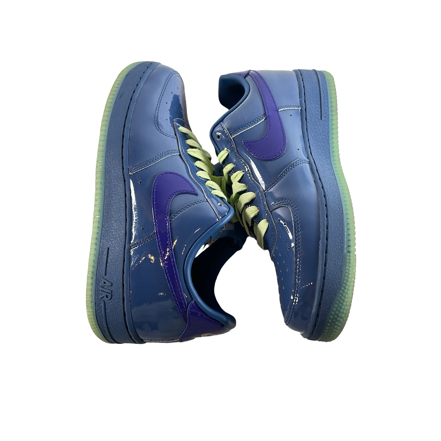 IO4489 400 Nike Air Force 1 Low Patent Leather Mystic Navy Grape Ice [USED] - 8.5 M (Used)