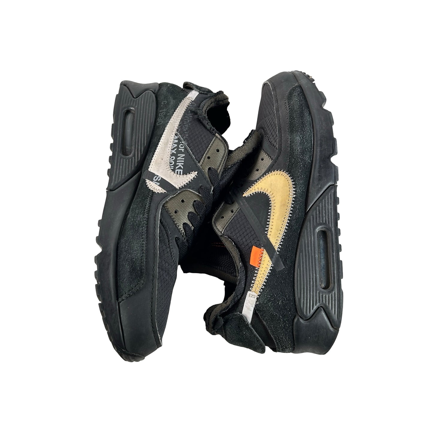 AA7293 001 Air Max 90 Off-White Black [USED] - 9.5 M (Used)