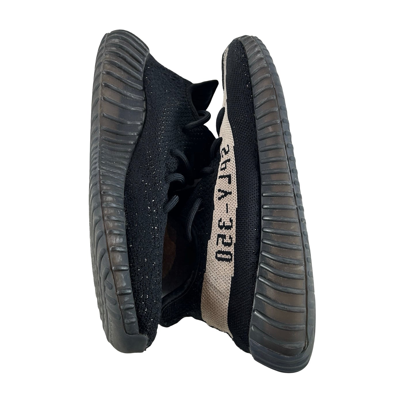BY1604 Adidas Yeezy Boost 350 V2 Core Black White [USED] - 10 M (Used2) (No Box)