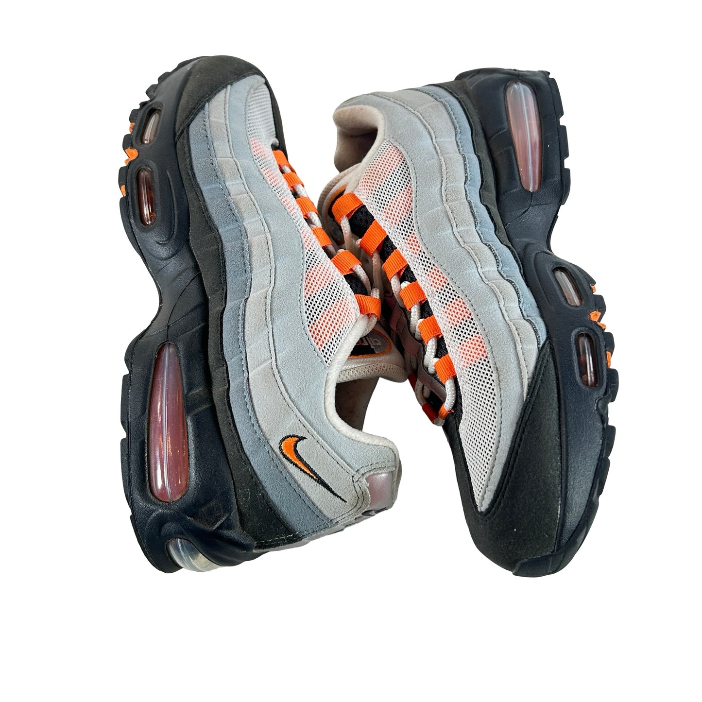 HM4740 101 Nike Air Max 95 OG Big Bubble Bright Mandarin 2.0 (2025) [USED] - 8.5 M (Used) (No Box) (No Insoles)
