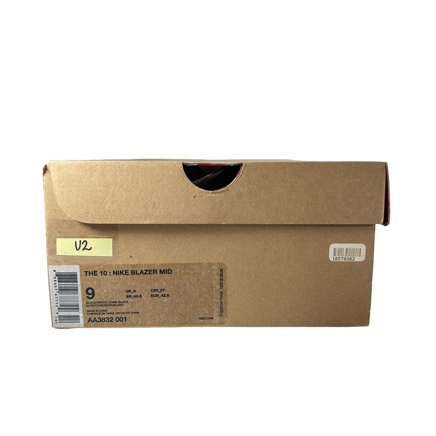 AA3832 001 Nike Blazer Off-White Black [USED] - 9 M (Used2)