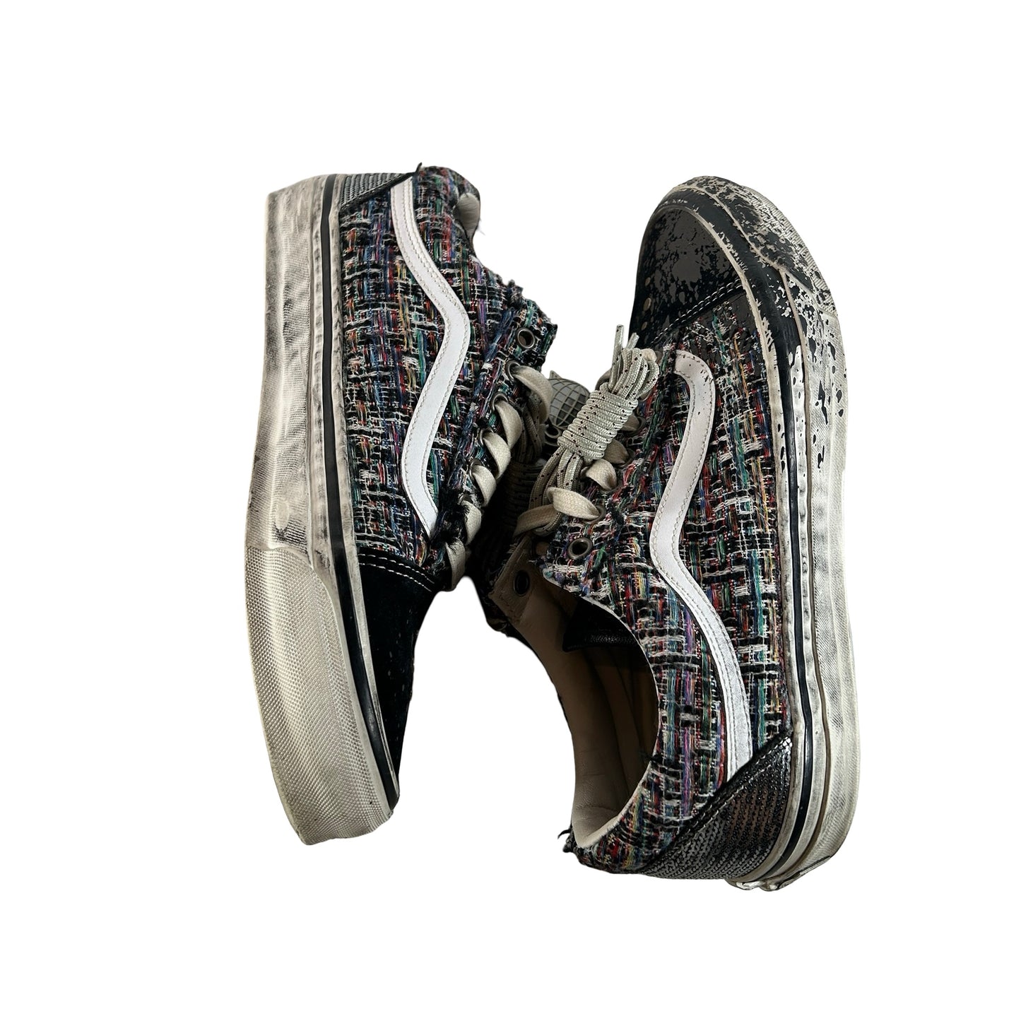VN000D9VDE2 Vans Premium Old Skool Charms Black Gray [USED] - 9.5 M (Used)