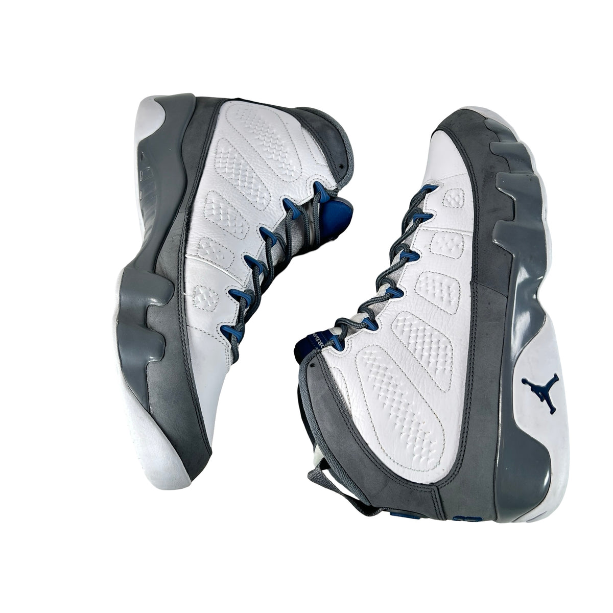 HV4794 100 Jordan 9 Retro Flint Grey French Blue (2026) [USED] - 13 M (Used) (No Box)