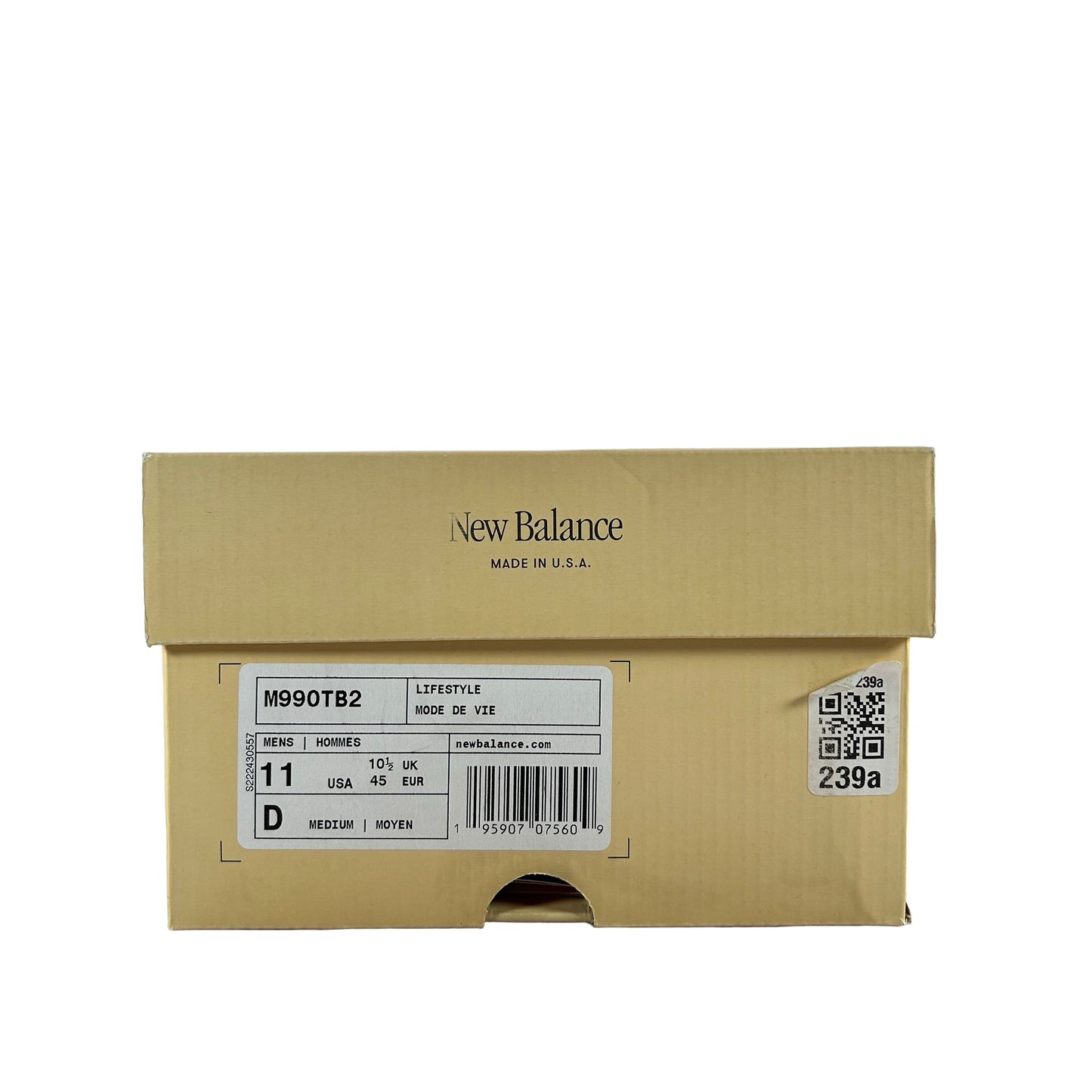 M990TB2 New Balance 990v2 MiUSA Teddy Santis Navy Castlerock [USED] - 11 M (Used)