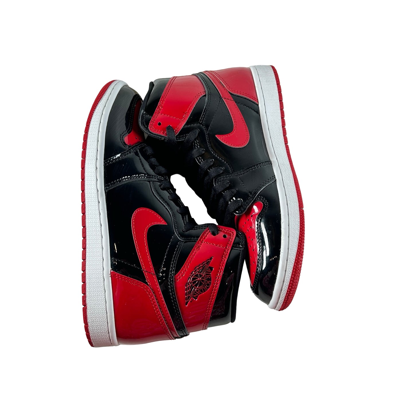 555088 063 Jordan 1 Retro High OG Patent Bred [USED] - 8 M (Used3)