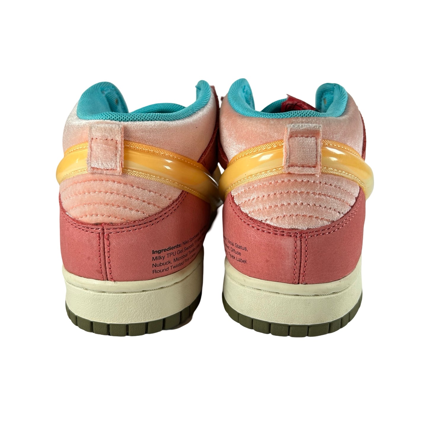 DI1173 600 Nike Dunk Mid Social Status Free Lunch Strawberry Milk [USED] - 10 M (Used) (No Box)