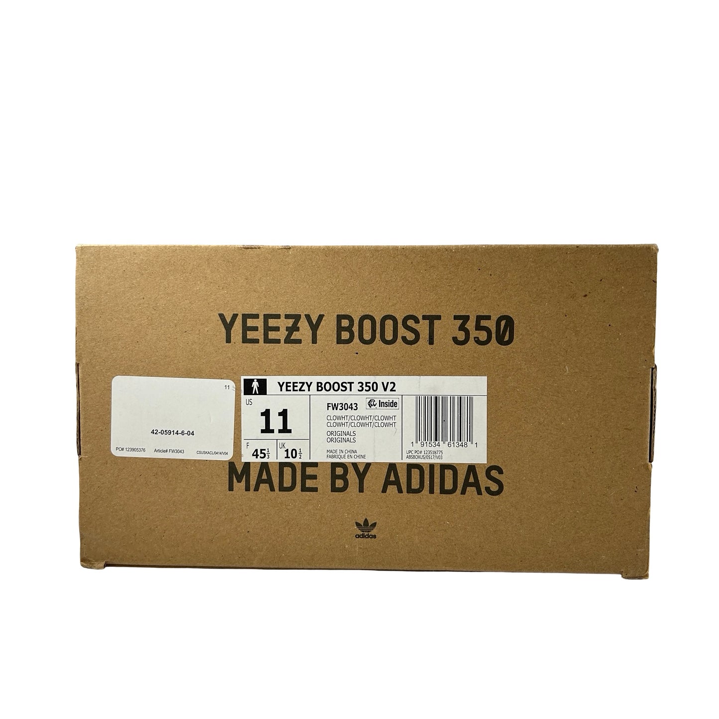 FW3043 adidas Yeezy Boost 350 V2 Cloud White (Non-Reflective) [USED] - 11 M (Used)