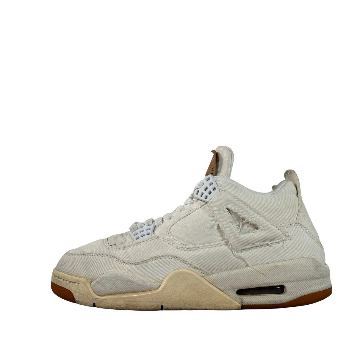 AO2571 100 Jordan 4 Retro Levi's White (Levi's Tag) - 8.5 M (Used)