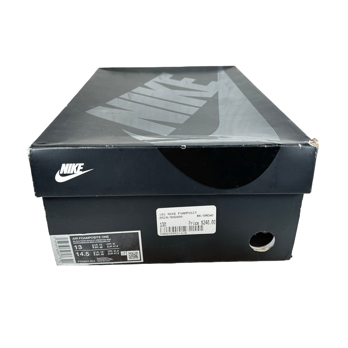 FD5855 002 Nike Air Foamposite One Light Orewood Brown [USED] - 13 M (Used)