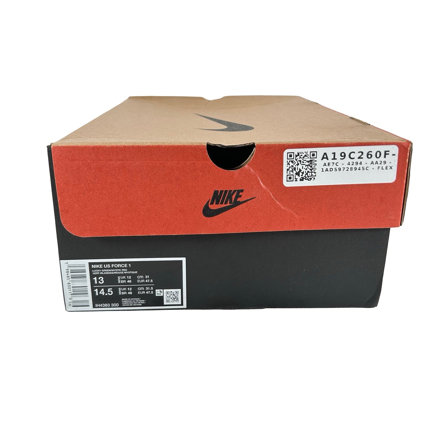 IH4383 300 Nike Air Force 1 Low Lil Yachty Concrete Boys Lucky Green [USED] - 13 M (Used)