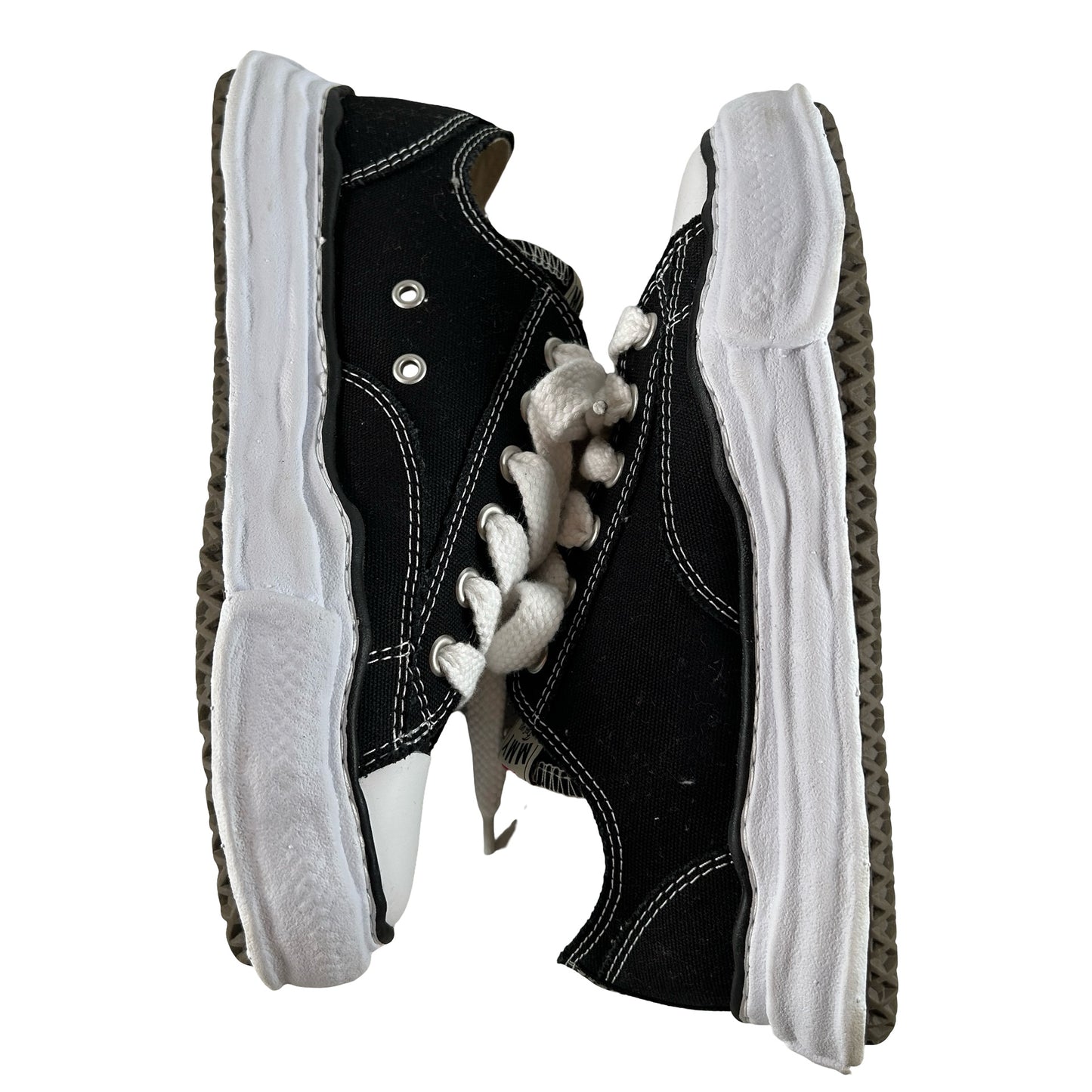 A01FW702 BLK Maison Mihara Yasuhiro Peterson OG Sole Canvas Low Black [USED] - 41 EU (Used)