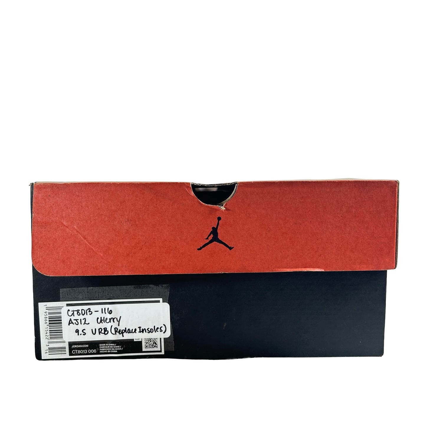 CT8013 116 Jordan 12 Retro Cherry (2023) [USED] - 9.5 M (Used) (Replace Box2) (Replace Insoles)