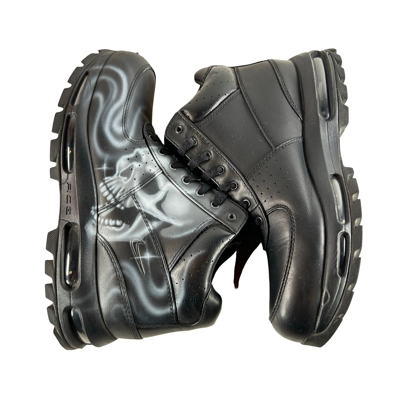 865031 009 Nike Air Max Goadome Black x STFU OG White [USED] - 9 M (Used)