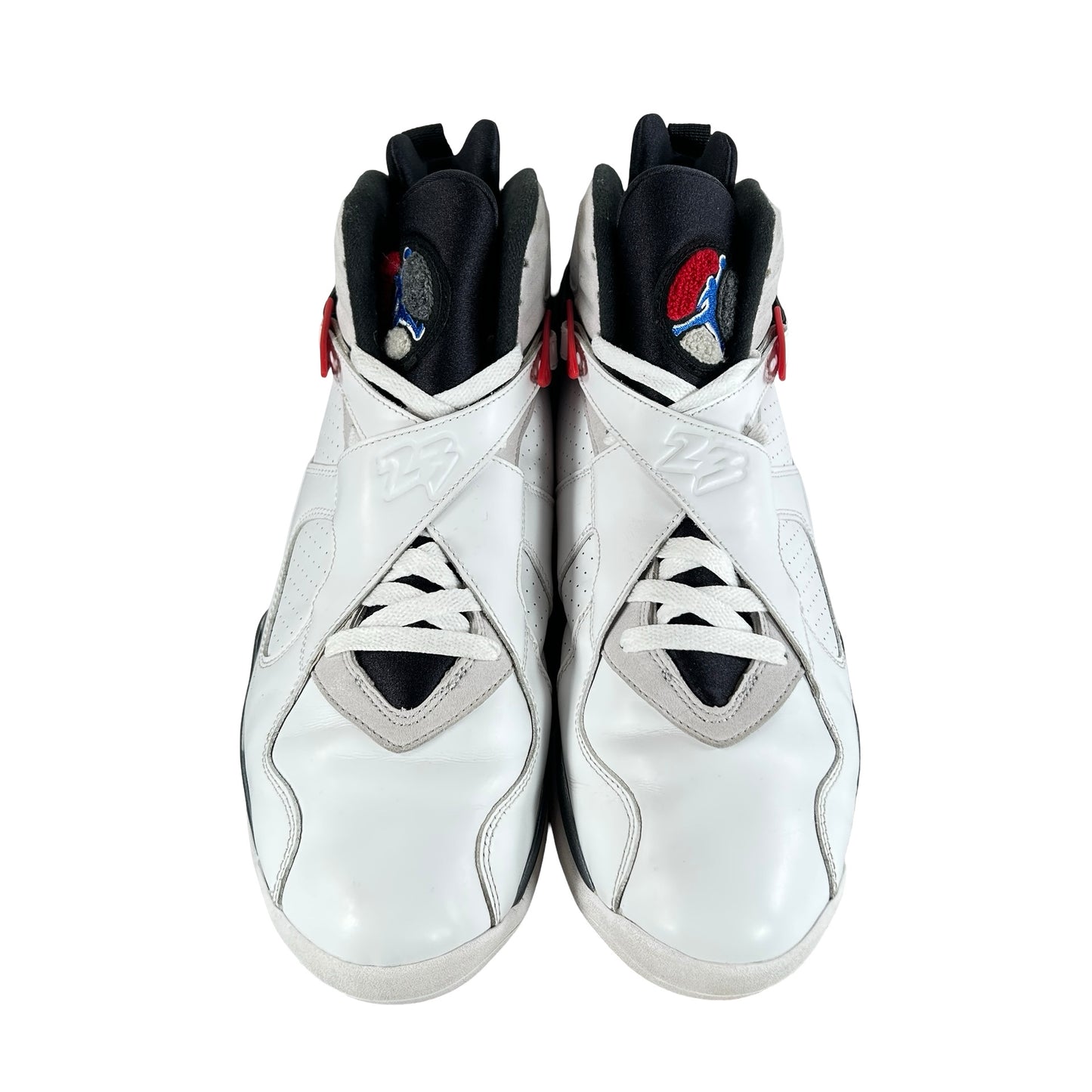 305381 100 Jordan 8 Retro White True Red (2025) [USED] - 13 M (Used)