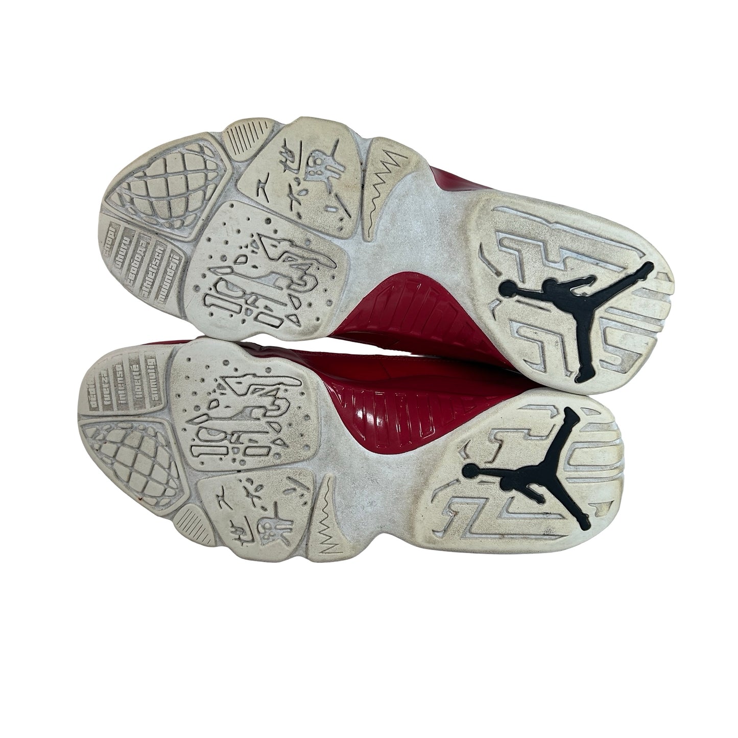 302370 160 Jordan 9 Retro White Gym Red [USED] - 9.5 M (Used) (No Box)