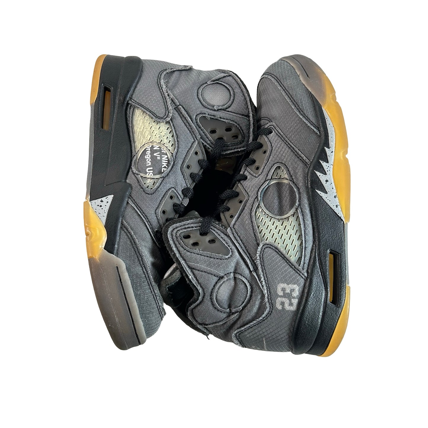 CT8480 001 Jordan 5 Off-White Black [USED] - 7.5 M (Used7)