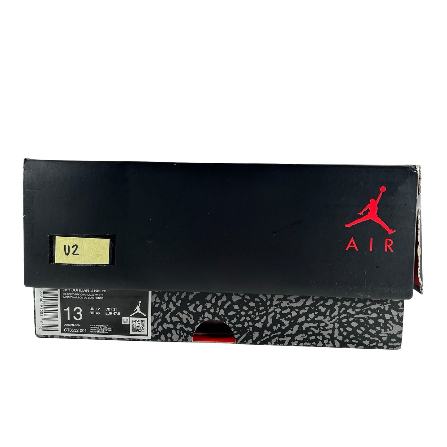 CT8532 001 Jordan 3 Retro Black Cat (2025) [USED] - 13 M (Used2)