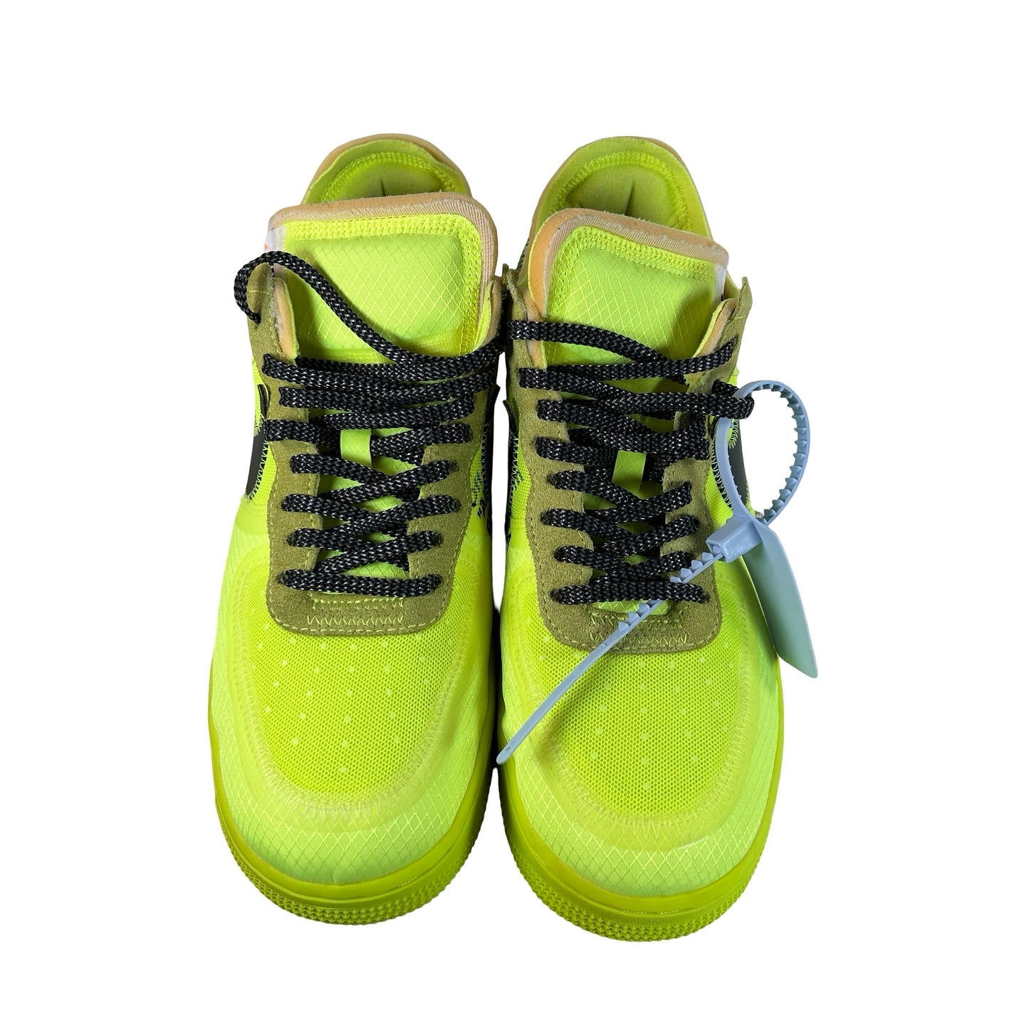 AO4606 700 Nike Air Force 1 Low Off-White Volt [USED] - 9 M (Used) (Replace Box)