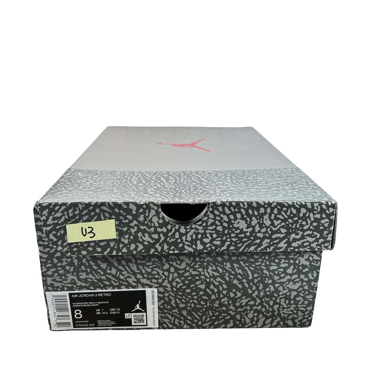 CT8532 012 Jordan 3 Retro Cool Grey (2021) [USED] - 8 M (Used3)