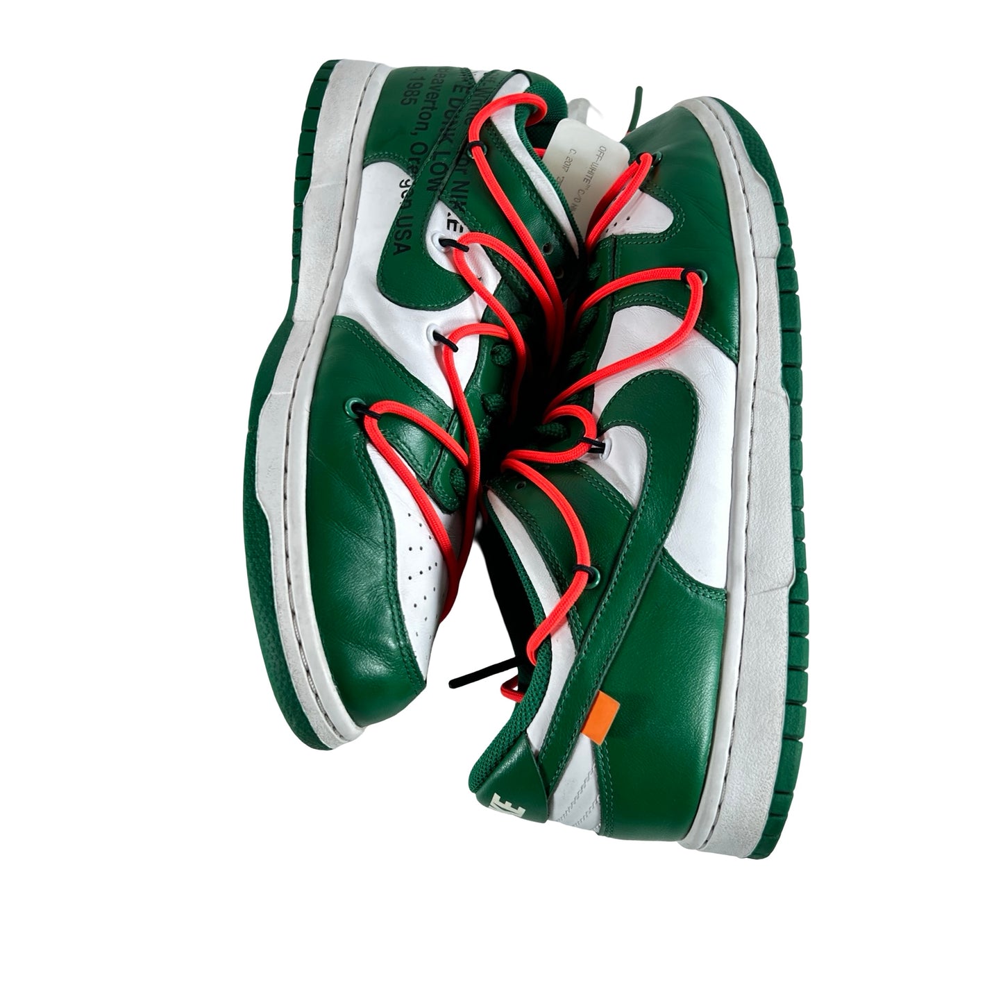 CT0856 100 Nike Dunk Low Off-White Green [USED] - 10.5 M (Used)