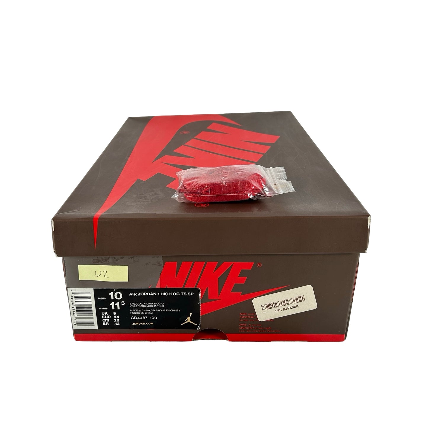 CD4487 100 Jordan 1 Retro High OG SP Travis Scott Mocha [USED] - 10 M (Used2)