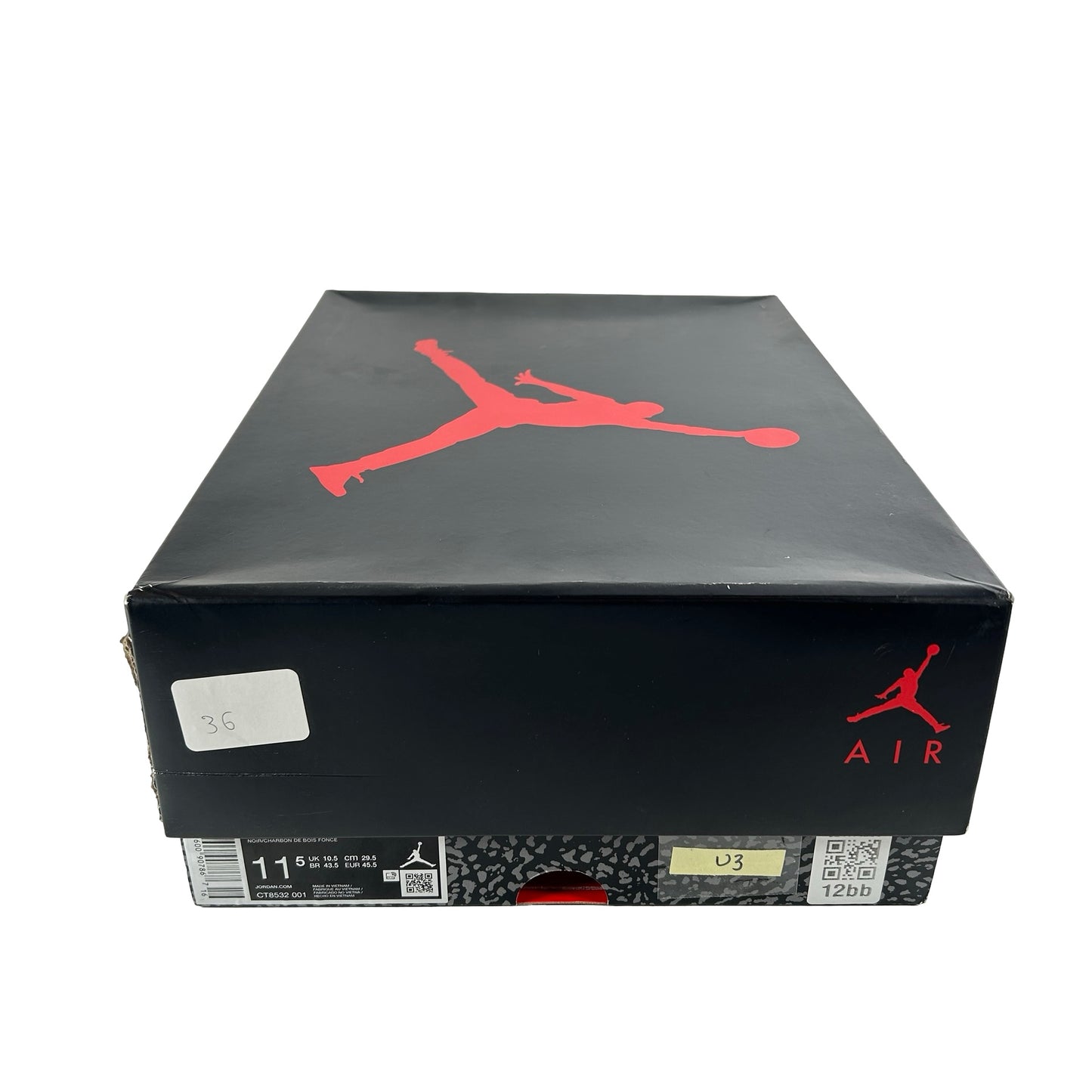 CT8532 001 Jordan 3 Retro Black Cat (2025) [USED] - 11.5 M (Used3)