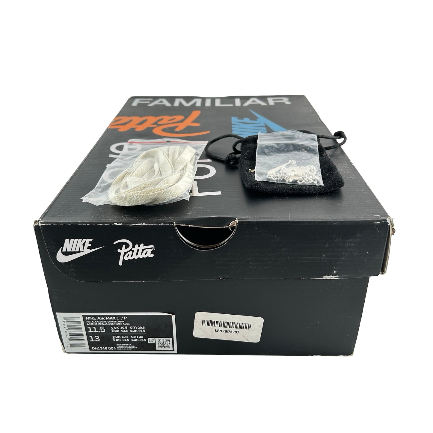 DH1348 004 Nike Air Max 1 Patta Waves Noise Aqua [USED] - 11.5 M (Used)