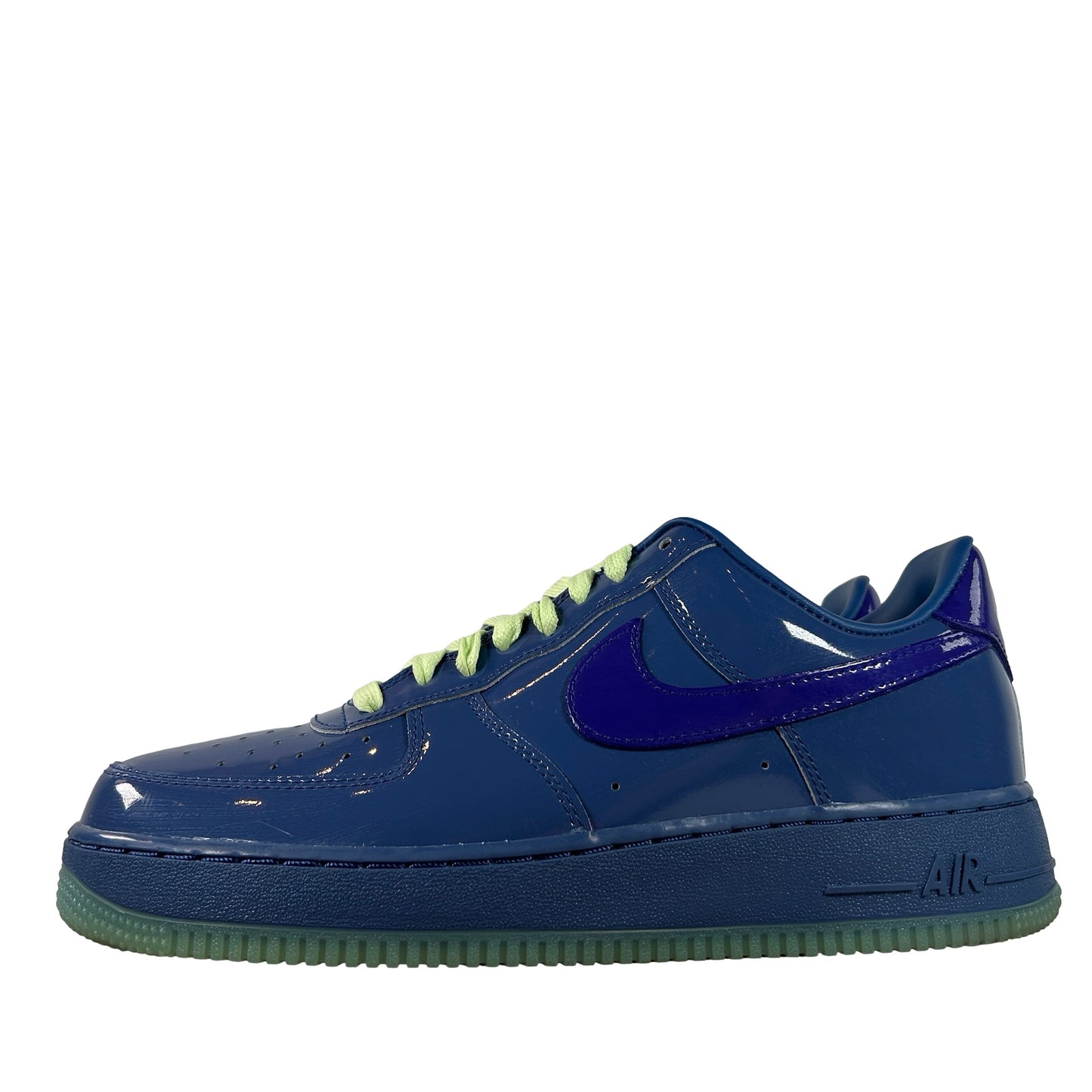 IO4489 400 Nike Air Force 1 Low Patent Leather Mystic Navy Grape Ice [USED] - 9.5 M (Used)