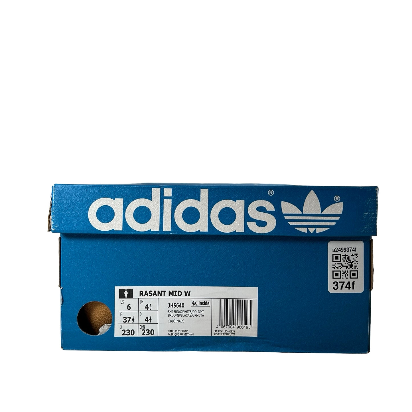JH5640 adidas Rasant Mid Shadow Brown Off White (Women's) [USED] - 6 W (Used)